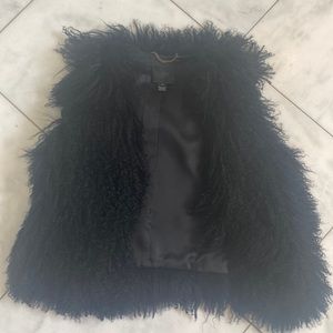J crew collection Mongolian wool vest XS